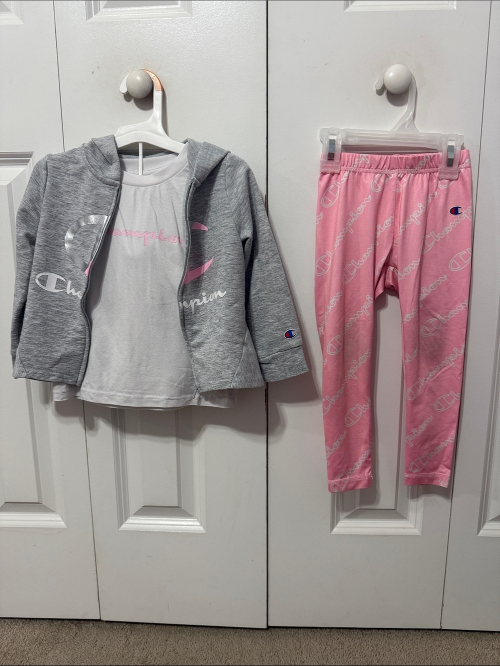 Champion Girls Pink & Gray 3-Piece Set